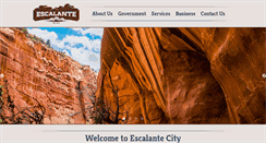 Desktop Screenshot of escalantecity-utah.com
